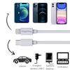 Lot 3 Cables 20cm USB-C Lightning Chargeur Blanc pour iPhone 12 / 12 MINI / 12 PRO / 12 PRO MAX /11/11 PRO/11 PRO MAX/SE Phonillico