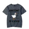 T Shirt for Men Antomy of Goose Print Men Tee Tops Clothes Duck Cartoon Oversized T Shirt Clothing Short Sleeve Tee Shirts Homme