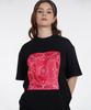 VERSE ONE Paisley Logo Bandana T-Shirts Black/Red