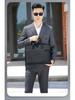 Men's Oxford Cloth Laptop Briefcase: Printed Handbag for Business, Office, and Document Carrying