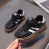 Children Casual Sneakers Boys Girls Lace Up Soft Bottom Hook and Loop Sports Shoes Kids Non-slip Breath Student Skateboard Shoes