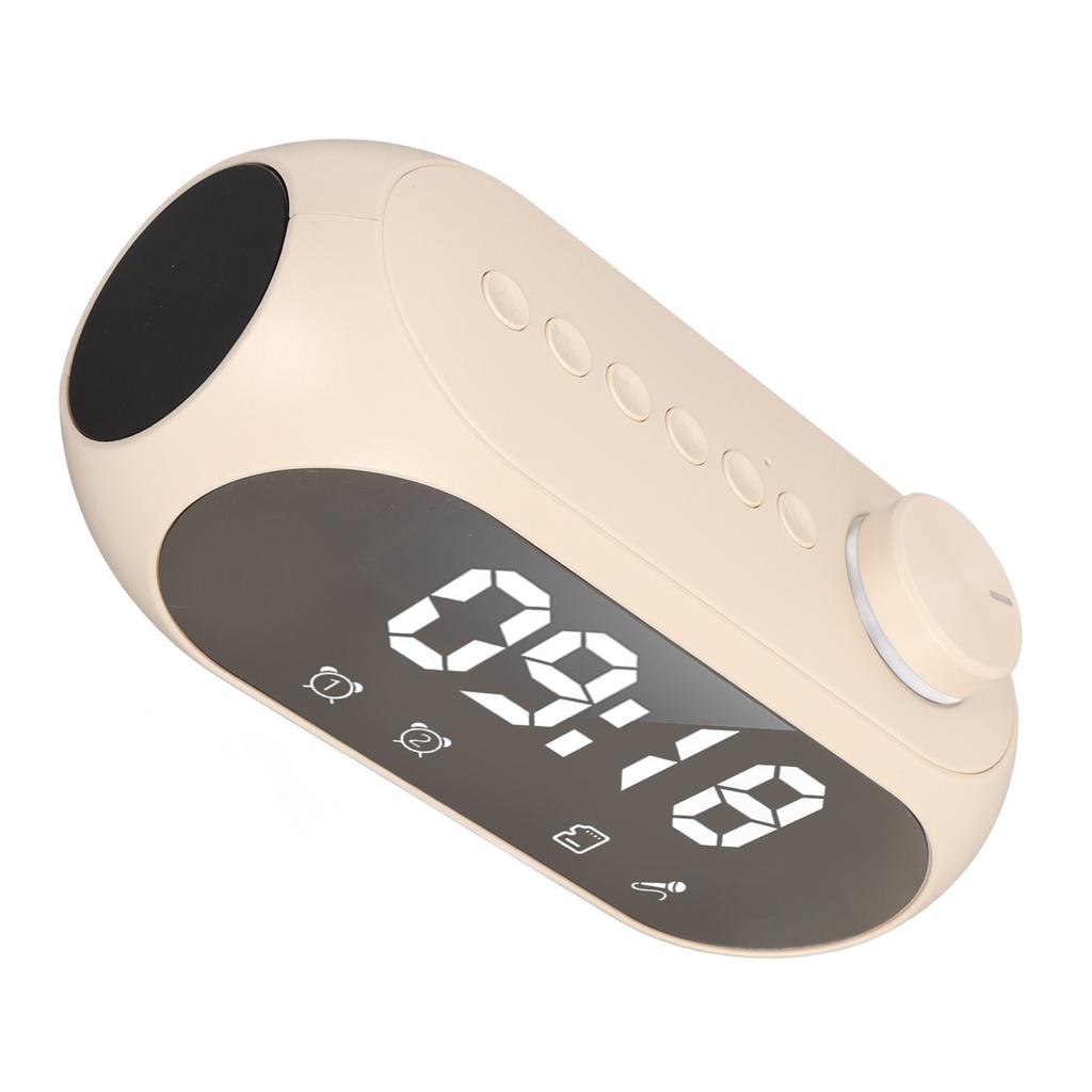 Wireless   Speaker RGB Lighting Strong Bass Temperature Display Voice Broadcast FM Radio Mirror Alarm Clock