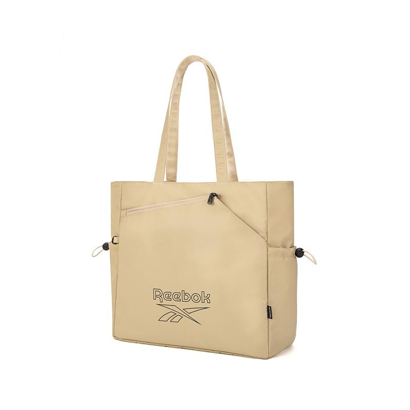 New Reebok Fabric Shoulder Bag Unisex Khaki/Black RB250106M