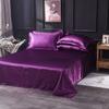 Bonenjoy 1pc Flat Bed Sheet Silky Bedsheets Solid Color Bed Linen Smooth Flat Sheets sabanas para cama Home Textile Bed Sheets