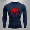 Maglietta Sportiva a Maniche Corte Rashguard Spider-Man Stampa Compressione Corsa Allenamento Bodybuilding T-Shirt Asciugatura Rapida