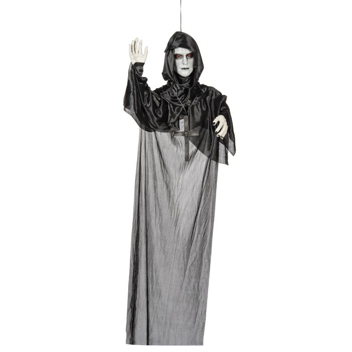 Světelná dekorace zavěšený mnich 120 cm