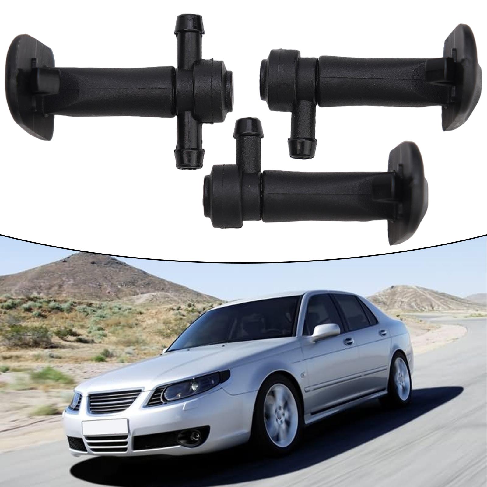 

3 Pcs Windshield Washer Nozzles Set for Saab 93 93X Years 2003 2011 Direct OEM Replacement 12778850 12778849 for Left and Right China Mainland