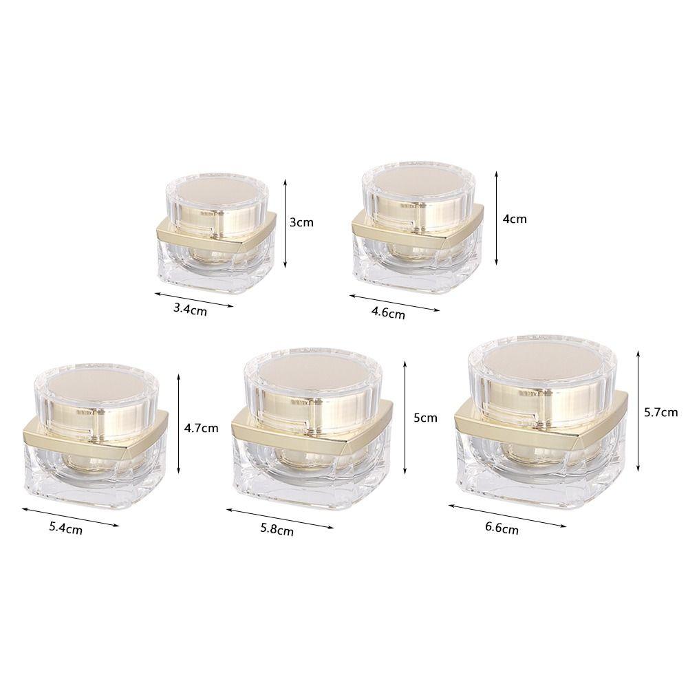 5g 10g 20g 30g 50g Transparent Face Cream Bottle Refillable Cosmetic Container