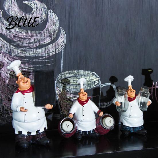 Resin Chef Statue Figurine Countertop Table Decoration
