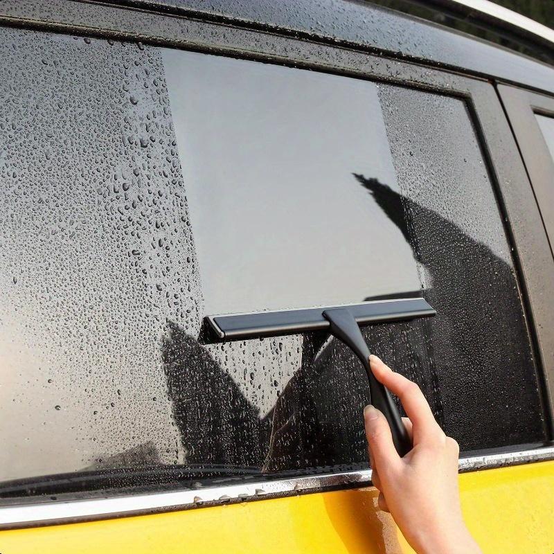 Tergicristallo per Doccia Multiuso per Porte della Doccia Finestra del Bagno e Vetri dell'Auto Acciaio Inossidabile Nero 10 Pollici
