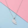 Cross-border Couple Titanium Steel Split Heart Pendant Necklace Set