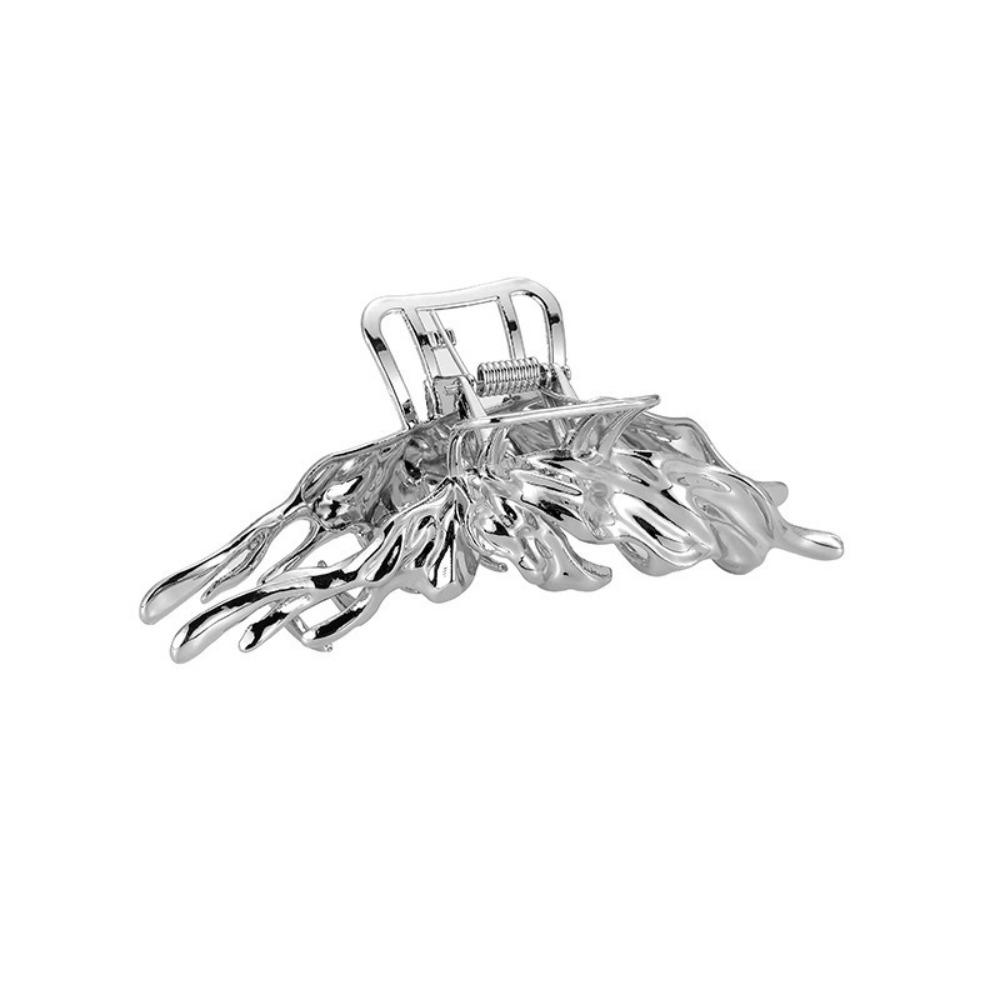 Hollow Design Hollow Hairpins Metal Material Rhinestones Flowers Hair Clips For Women