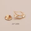 High-End No-Sew Clover Bow Brooch for Shirt Collars