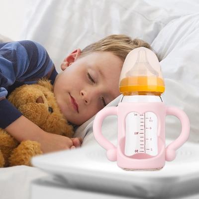 Babyflaschengriffe, BPA-freies Silikon, griffig, weich, sicher, leicht zu reinigen, Griff, Flaschenüberzug, Babyzubehör