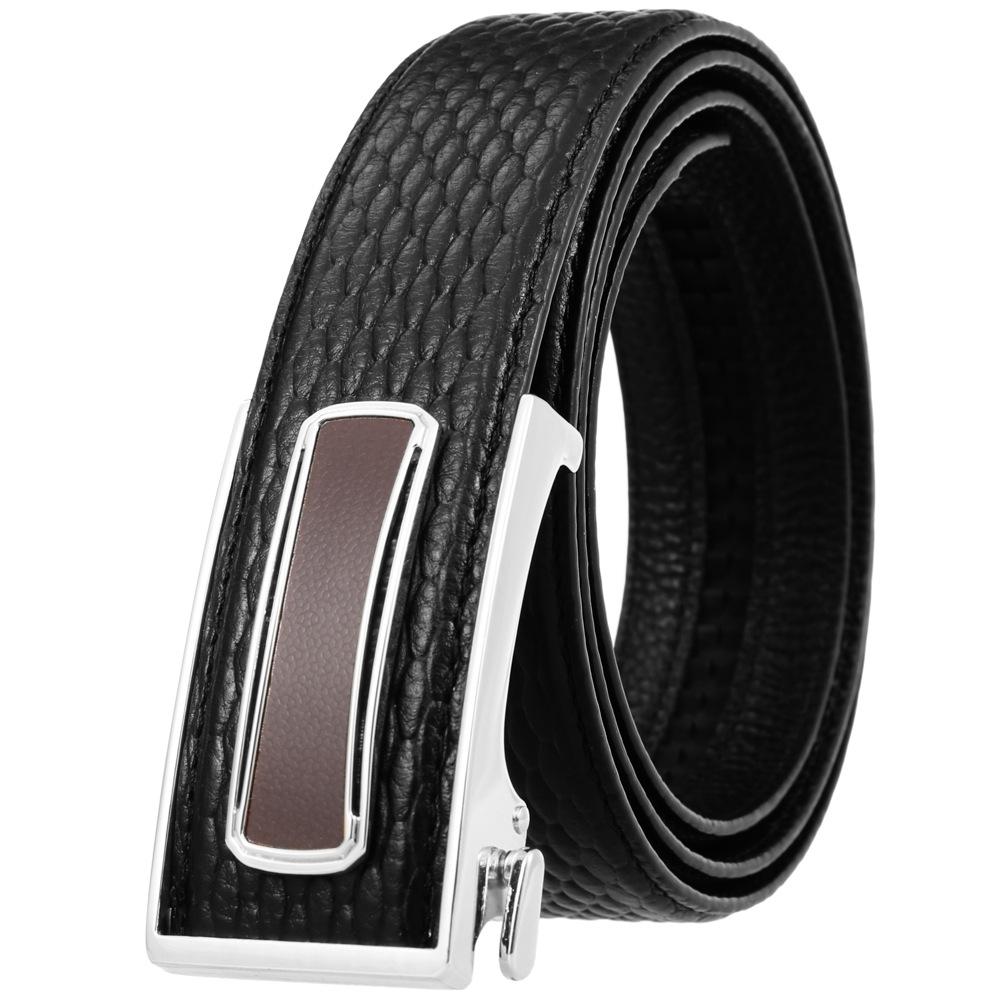 Ceinture tendance en cuir de vachette pleine fleur, boucle intérieure ceinture homme Ly36-23018-5