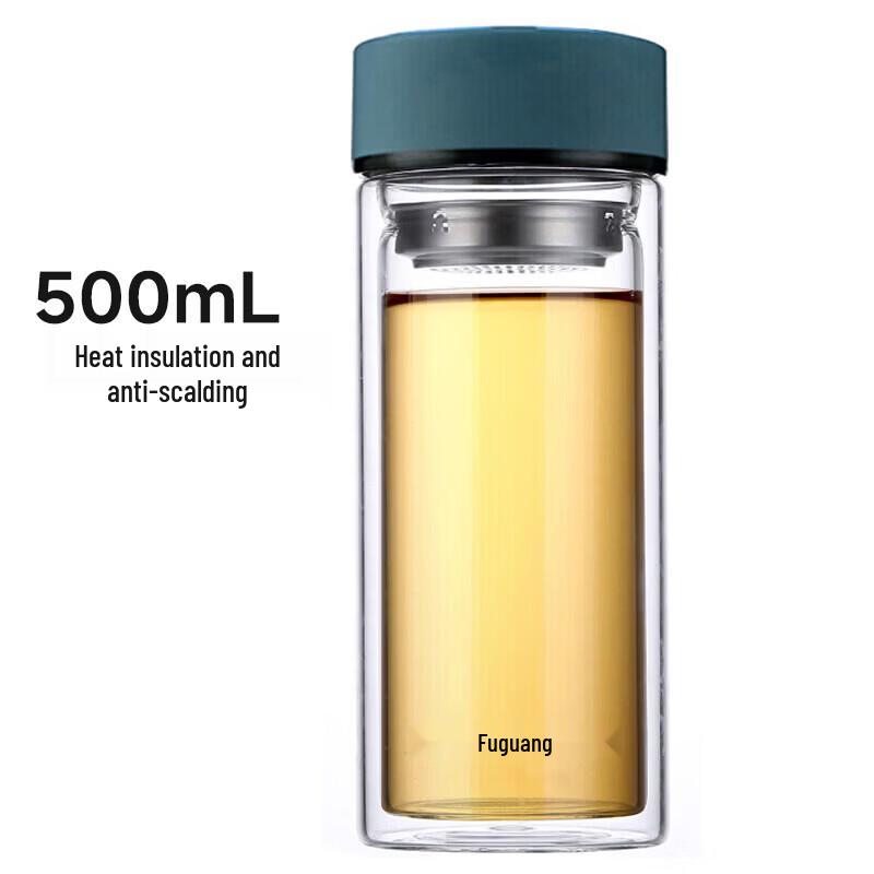 Fuguang Double-Layer Glass Tea Infuser Bottle