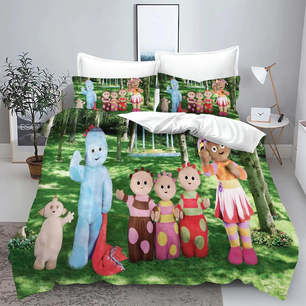 Garten Baby Bedrucktes Bettwäscheset Bettbezug Queen Baumwolle Niedlich Bedruckt Cartoon Steppdeckenbezug 100% Polyester Anime
