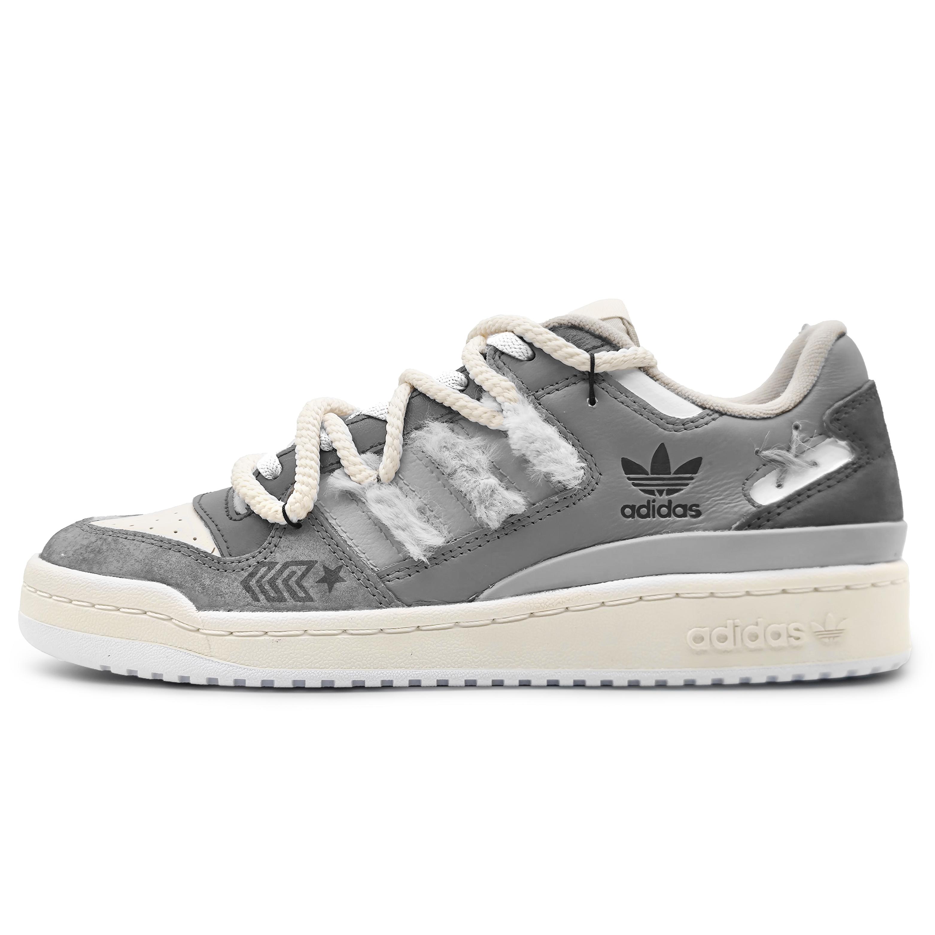 Adidas Originals FORUM Low top Skateboard Shoes Unisex Gray ID7995(Team142-) 44⅔