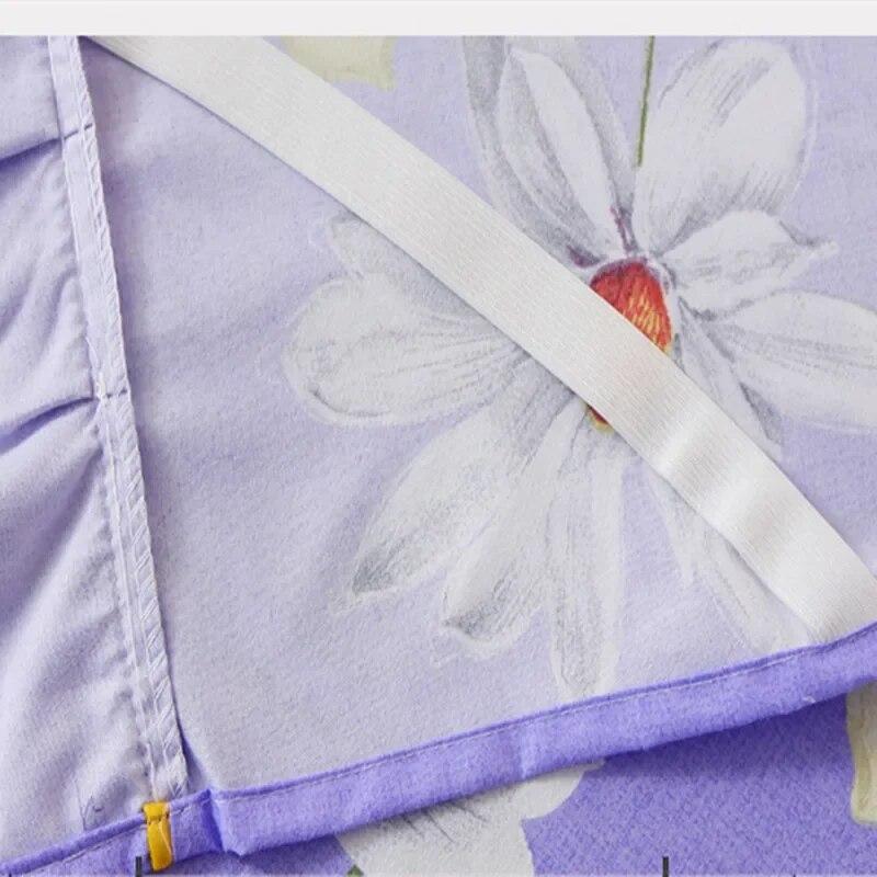 Lace Bed Sheet Skirt  Floral Printed Bed Cover Single/Queen/King Size Bedspread On The Bed (No Pillowcase