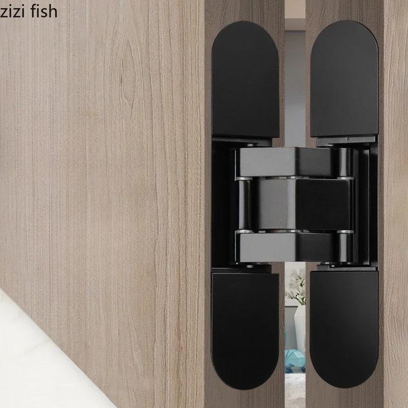 Dreidimensional Verstellbare Unsichtbare Scharniere Zinklegierung Möbelscharniere Verdeckte Türscharniere Falttür Stumme Scharniere