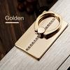 Waterproof Aluminum Alloy Cellphone Ring Holder - Elegant Metal Grip Stand for Smartphones