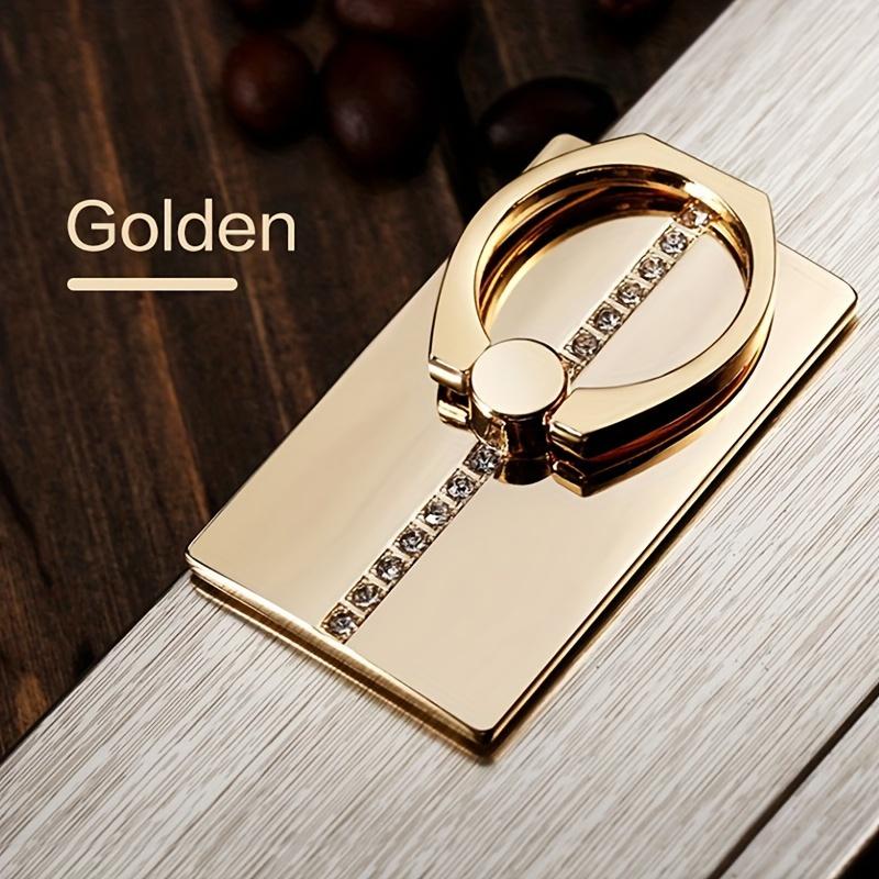 Waterproof Aluminum Alloy Cellphone Ring Holder - Elegant Metal Grip Stand for Smartphones