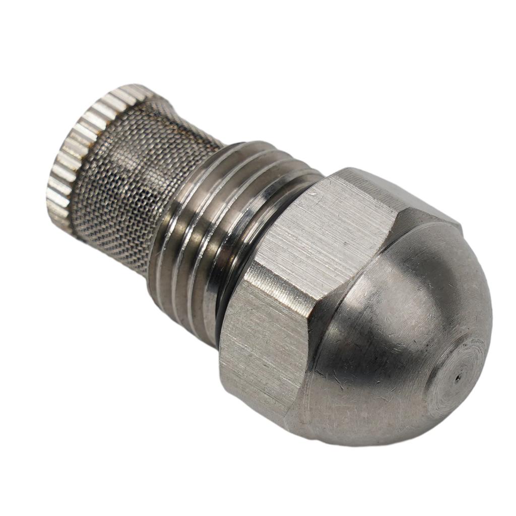 Atomizing Spray Mist Nozzle Dia 0.3-1.5mm Fine Atomizing Spray 1/4BSPT High And Low Pressure Mist Nozzle Orifice Stainless Steel