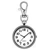 Watch Keychain Circular Dial High Precision Quartz Movement Pointer Silent Watch Compact Hook Keyring Watch
