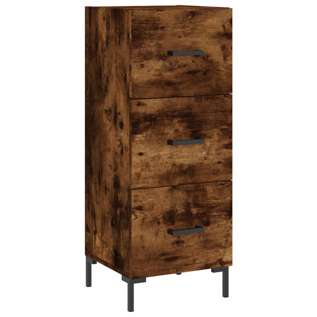 Sideboard Smoked Oak 34.5 x 34 x 90 cm Wood Based Panel