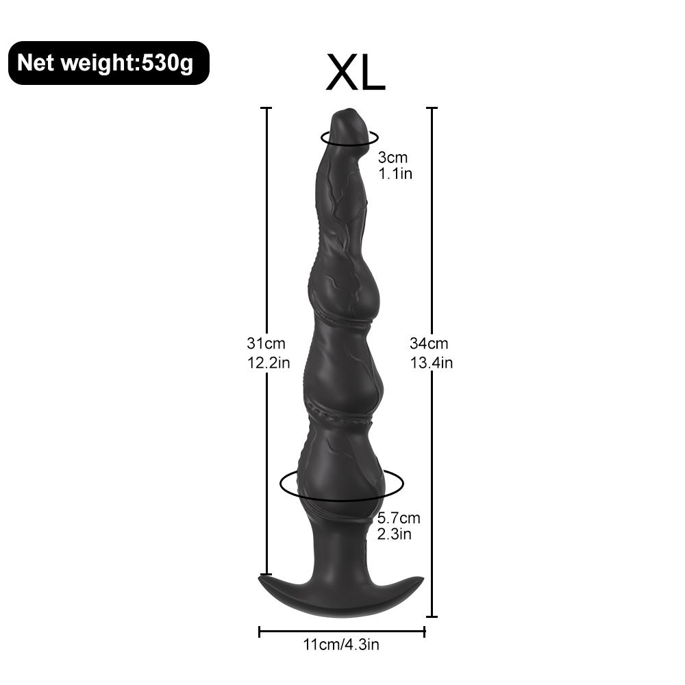 Silicone Anal Butt Plug Prostate Massage Huge Anal Dildo with Flared Base Premium Training Sets Adult Sex Toys for Women Men