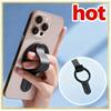 Magnetic Strap Phone Holder Desktop Ring Holder Aluminum Alloy TPU Mobile Phone Portable Anti Drop Finger Strap Holder