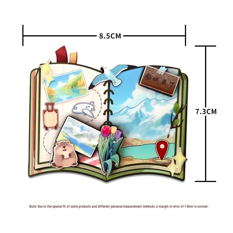 

Daocheng Yading Wooden Fridge Magnet - Creative Souvenir from Sichuan.