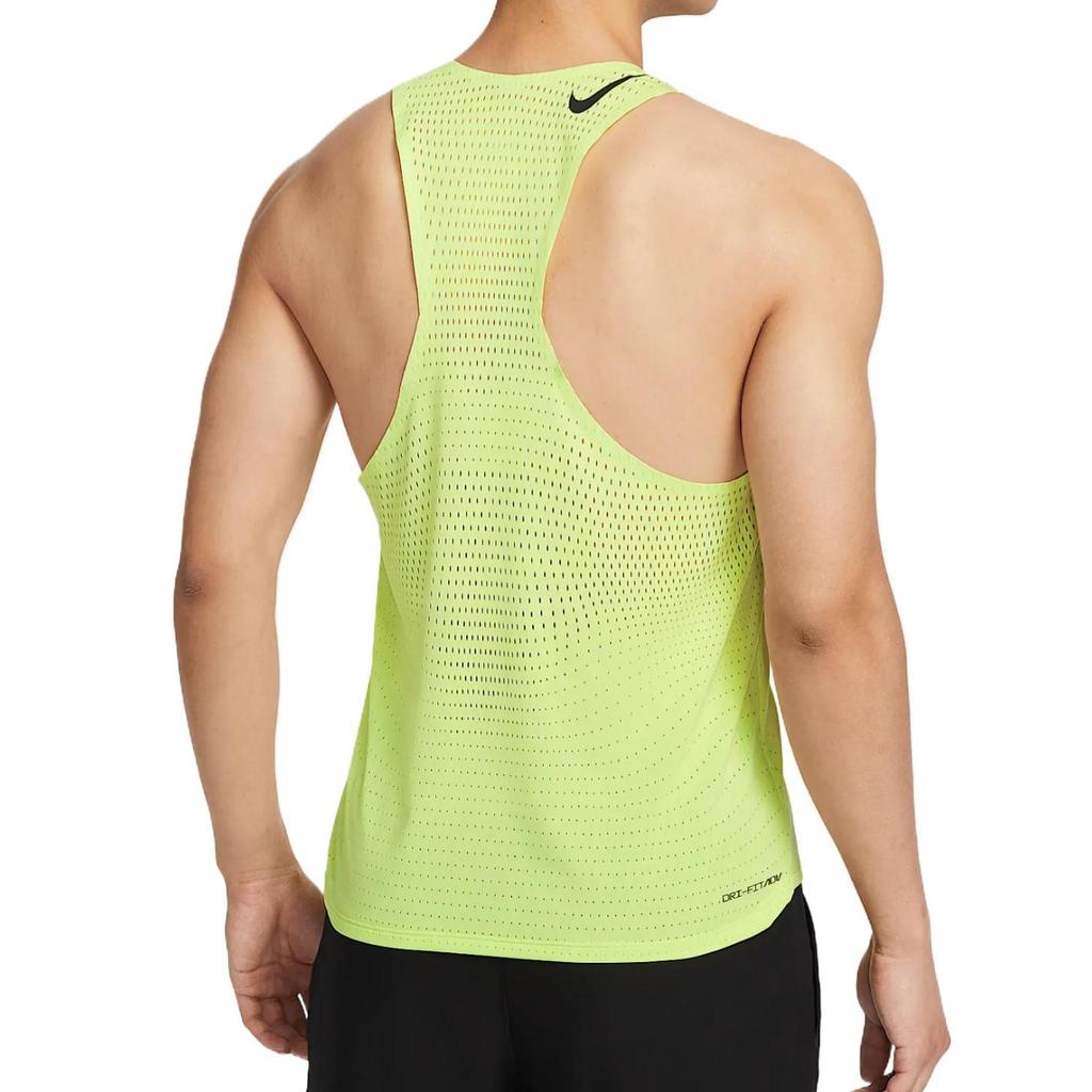 Nike AEROSWIFT Tank Top Men's Light Lemon Yellow/Black FN4232-736