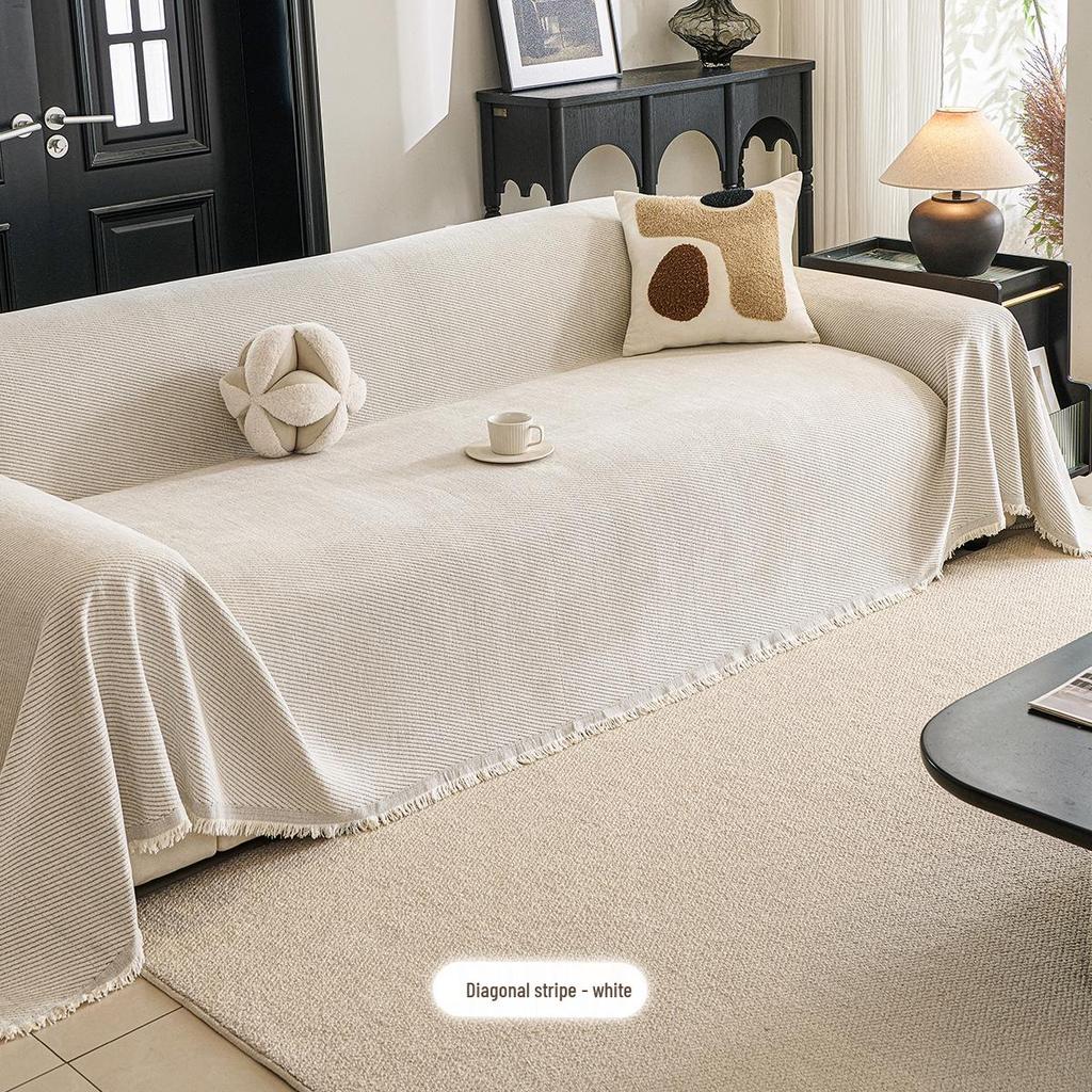 Cross-Border All-Season Chenille Sofa Cover Towel - Universal Fit Cushion Full Cover