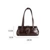 Yogodlns Stylish Retro Girl Underarm Bag French Bread Bag Commuter Aesthetic Shoulder Bag Urban Minimalist Large Capacity Handbags