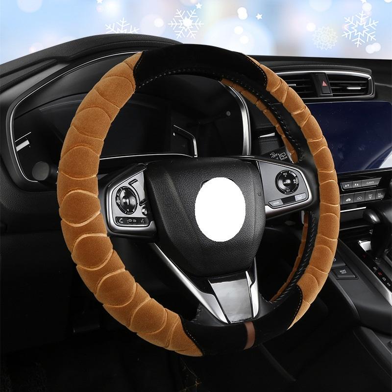 

Cover Wheel Steering Short Plush Car Interior Handle For Various Car Models StyleE