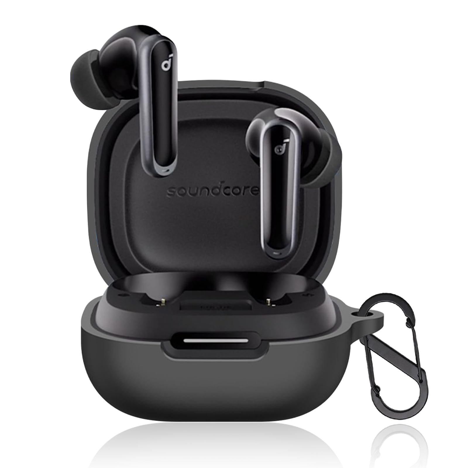 

Чехол для наушников PRODELI для Anker Soundcore P40i Эксклюзивный чехол, противоударный силиконовый материал, поставляется с карабином, мягкий, перезаряжаемый, пылезащитный