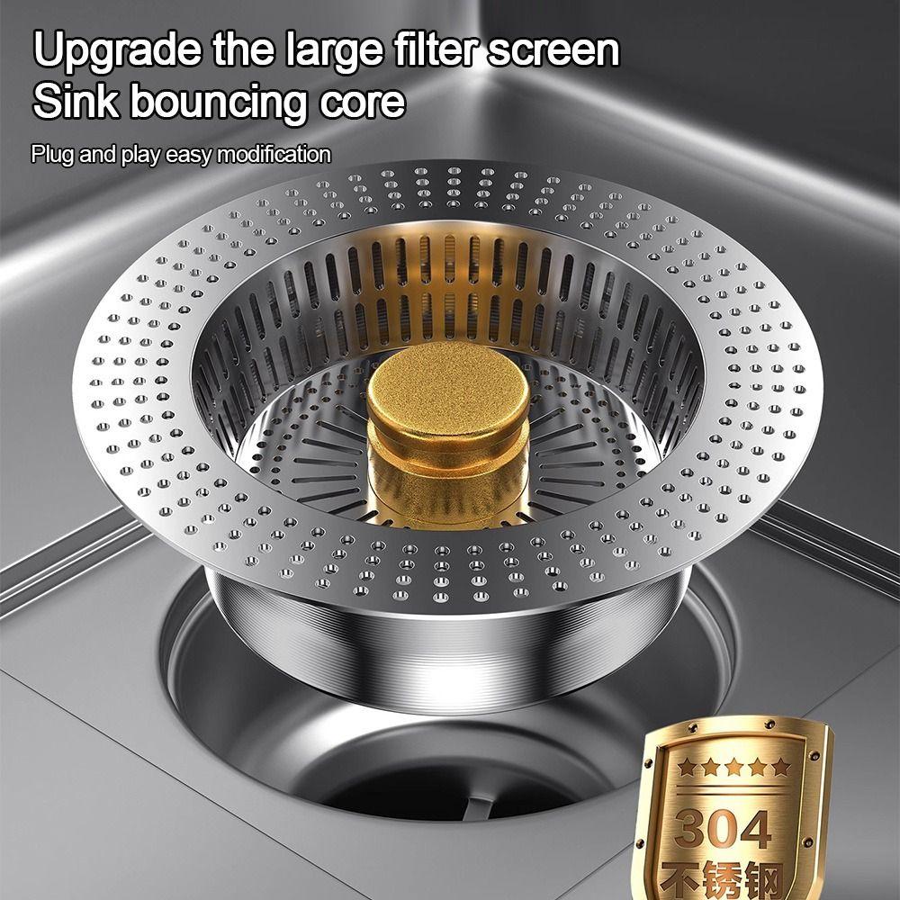 Anti-Clogging Kitchen Sink Drain Strainer 3 In 1 Sink Strainer Upgraded Sink Stopper  for Kitchen