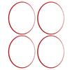 4PCS 16 Inch Wheel Rim Protector Anti Scratch Self Adhesive Aluminum Alloy Metal Wheel Edges Trim Protector Ring Red