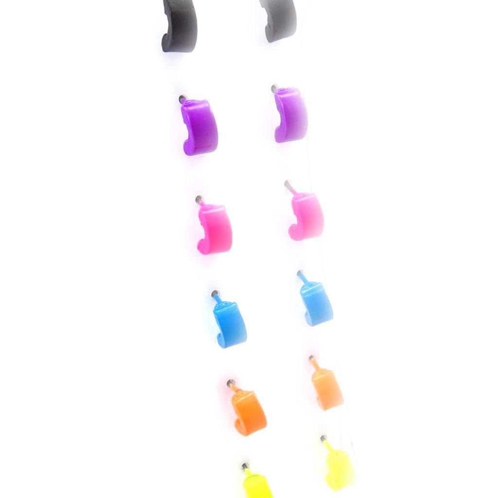 Les Trésors De Lily [K3154] - 6 Pairs of Tutti Frutti 'Coloring' Earrings