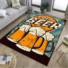 1Pc Beer Print Rug - Home Decoration Carpet For Living Room Bedroom Flooring Computer Chair Area Rug