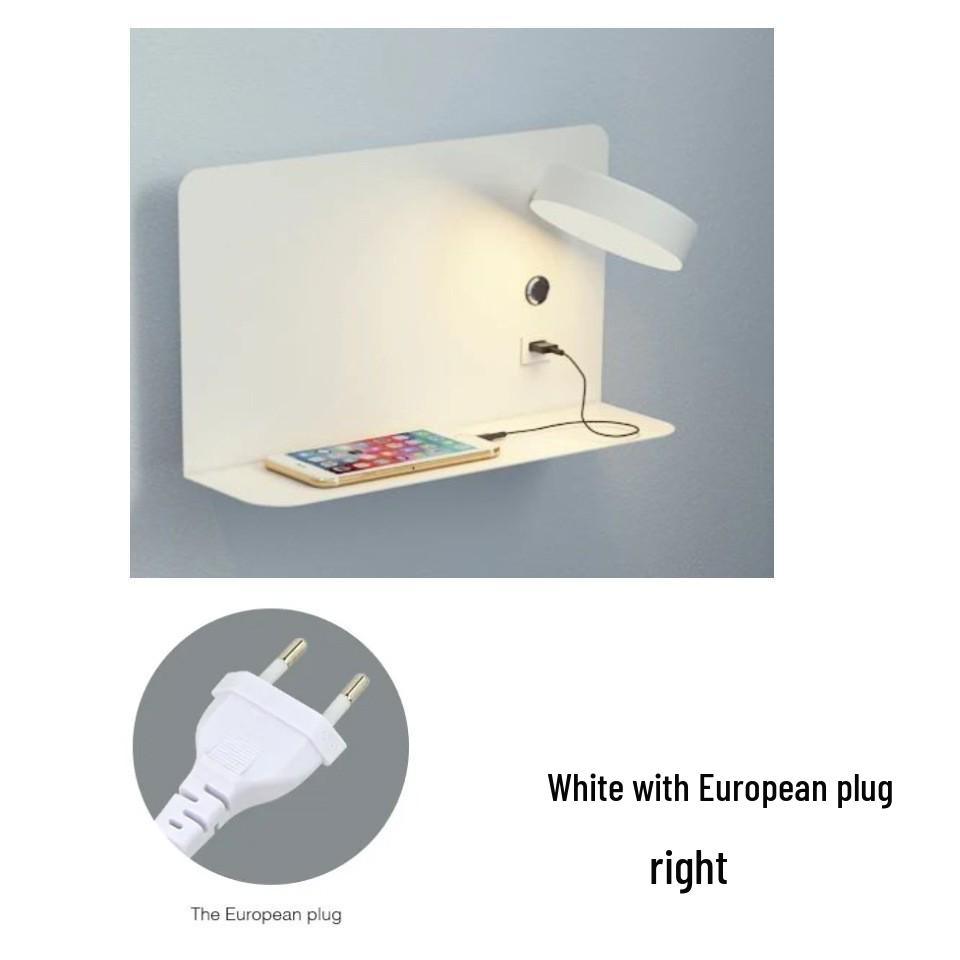 Lux Minimalist USB Touch LED Wall Lamp, Three-Color Dimmable, 12W, Bedroom Bedside Reading Light