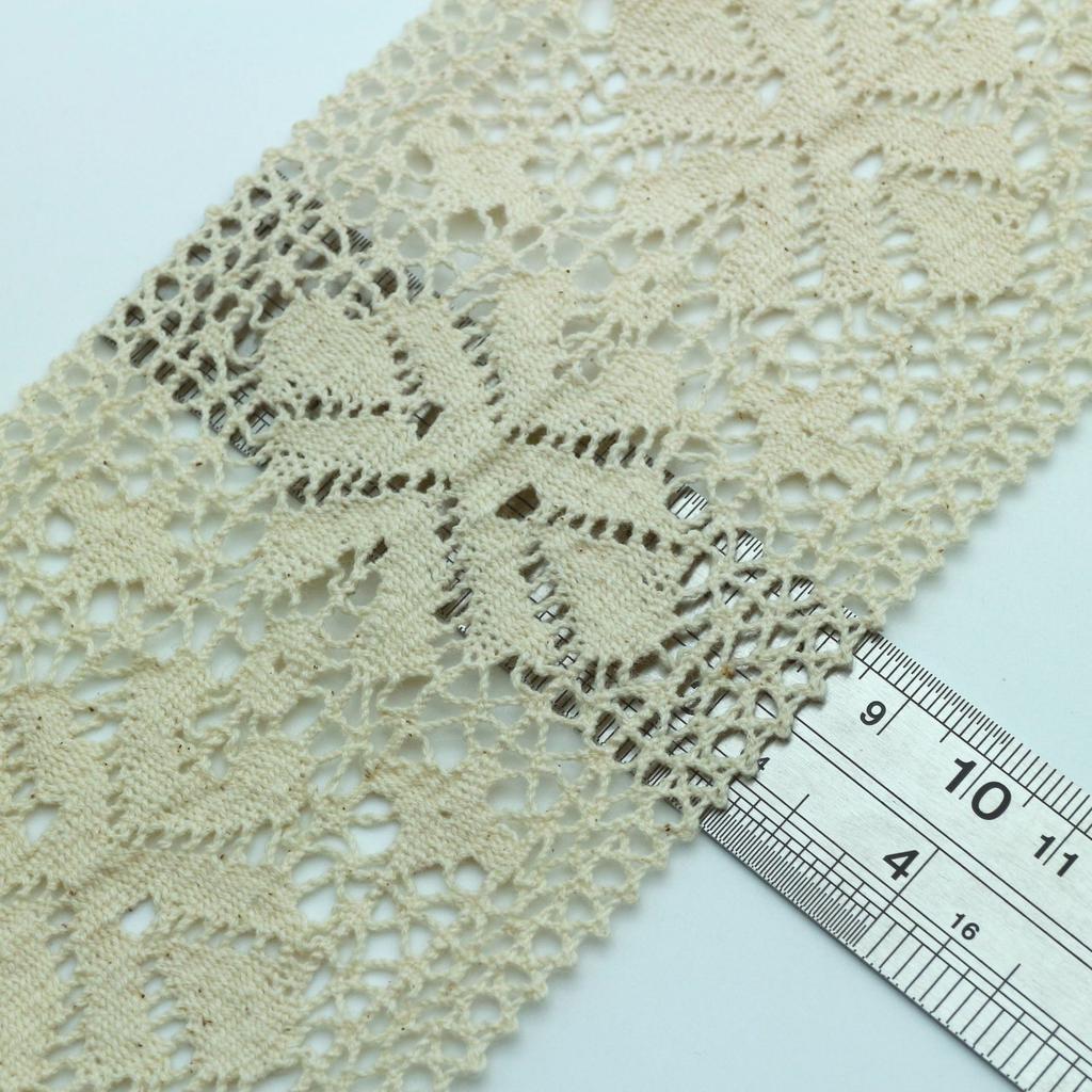 Cotton Thread Hollow Lace Diy Clothing Accessories Lace Webbing, Curtain Skirt Fabric Material Cotton Edge