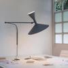 Designer Marseille Wall Lamp White Black Metal Trumpet Swing Arm Sconce Lamp For Living Room Study Room Bedroom Bedside Lamps