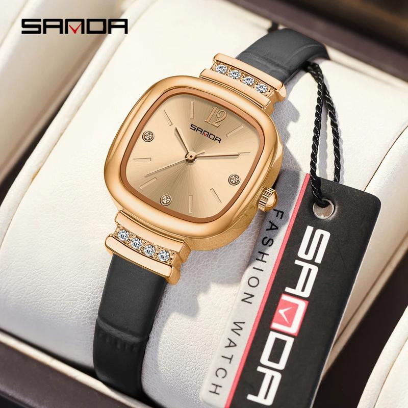 Top Brand Fashion Elegant Women's Watch Square Dial Quartz Watch Luxury Waterproof Ladies Wristwatch Reloj Girlfriend Gift