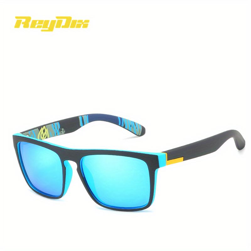 

Солнцезащитные очки ReyDix унисекс с поляризационными квадратными цветными пленками для занятий спортом на открытом воздухе, UV400 синий