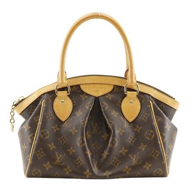 Louis Vuitton Tivoli PM Håndtaske M40143 Brun Monogram Lærred Kvinder Brugt