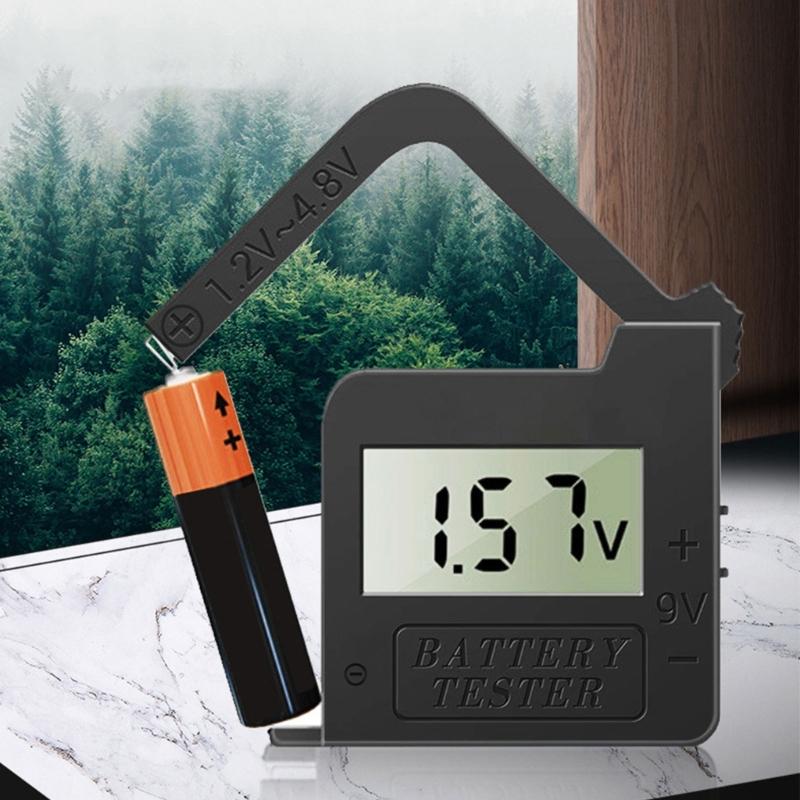 Digitální tester baterií Kontrola baterie Kontrola malého napětí pro 9V / 1,5V baterii