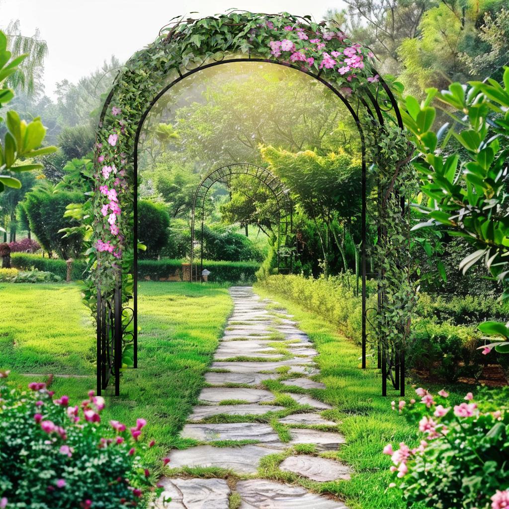 Buiten Metalen Boog voor Klimplanten Heavy Duty Bruiloft Arch Achtergrond Stand