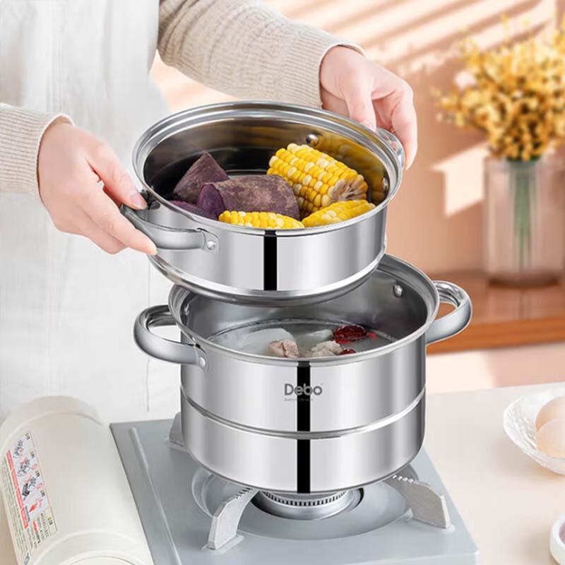 Debo 20cm Stainless Steel Steamer Pot